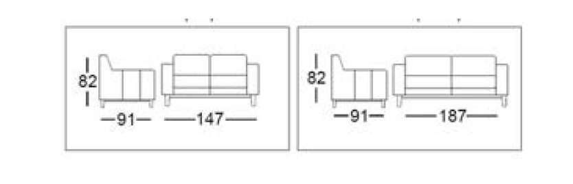 Sectional Sofa Counch Set for Living room(2.5S+2S)