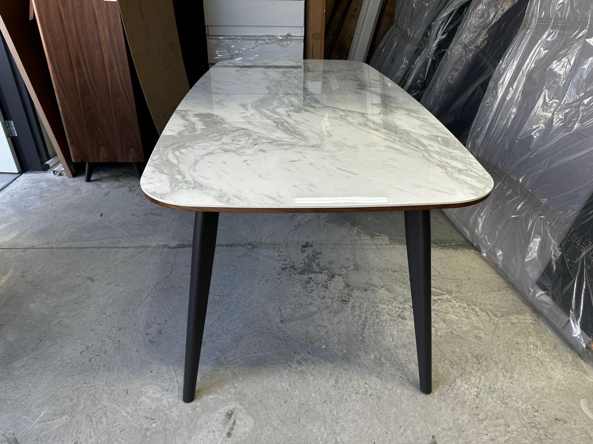 ASSA Marble Effect Stone Top Dining Table