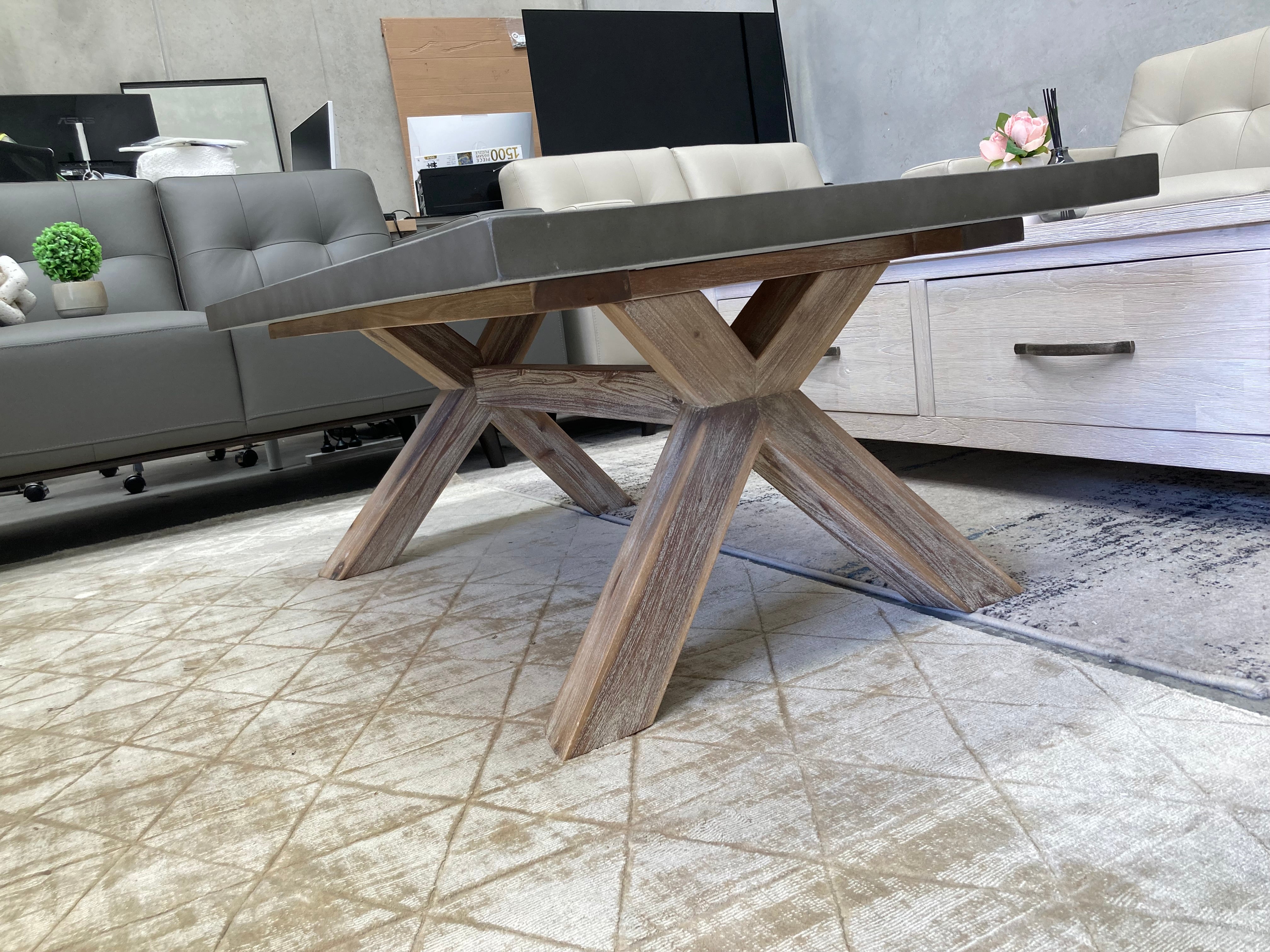 ASSA Concrete Top with Timber Leg Coffee Table