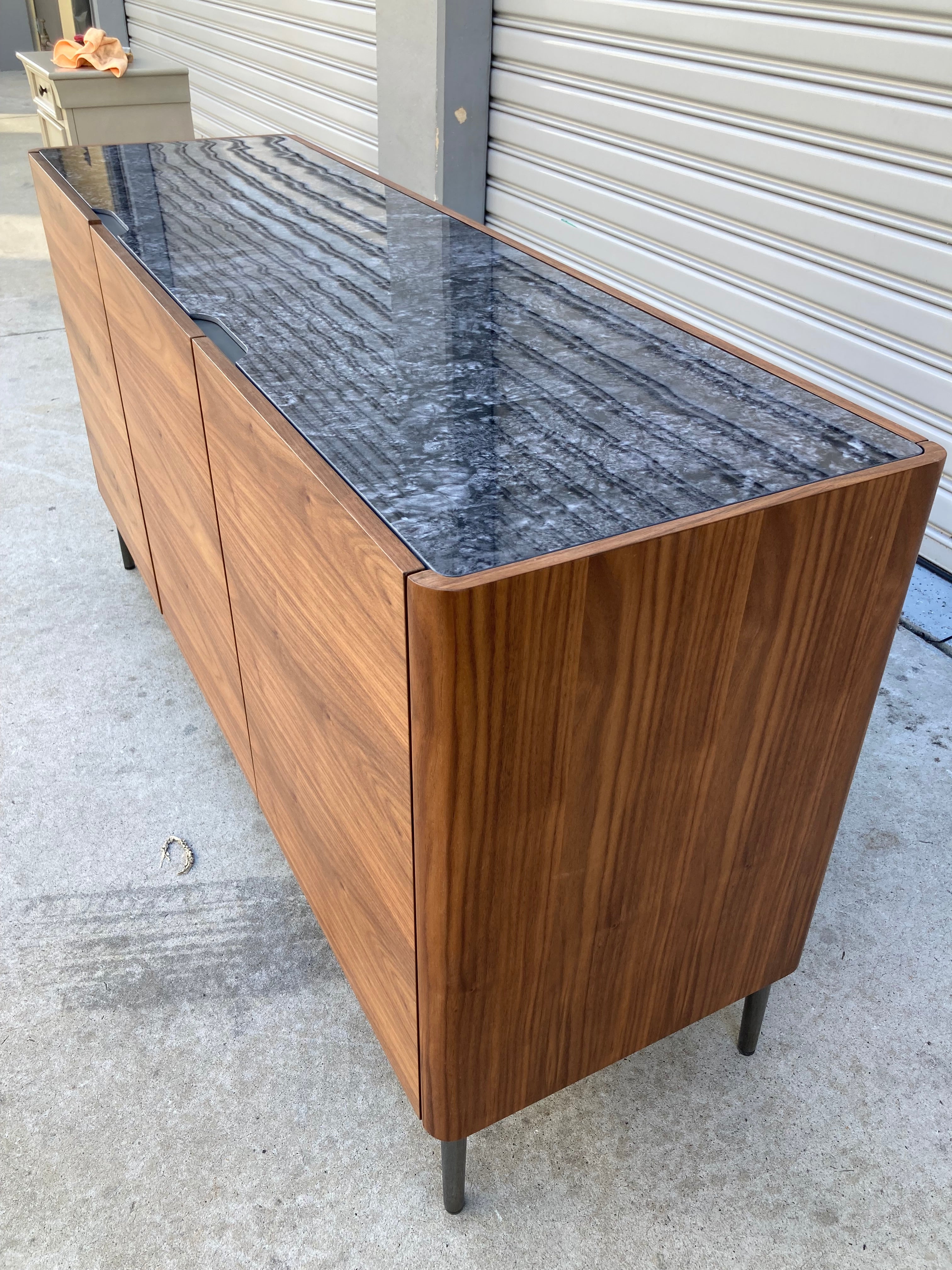 ASSA Black Marble Effect Brown Buffet