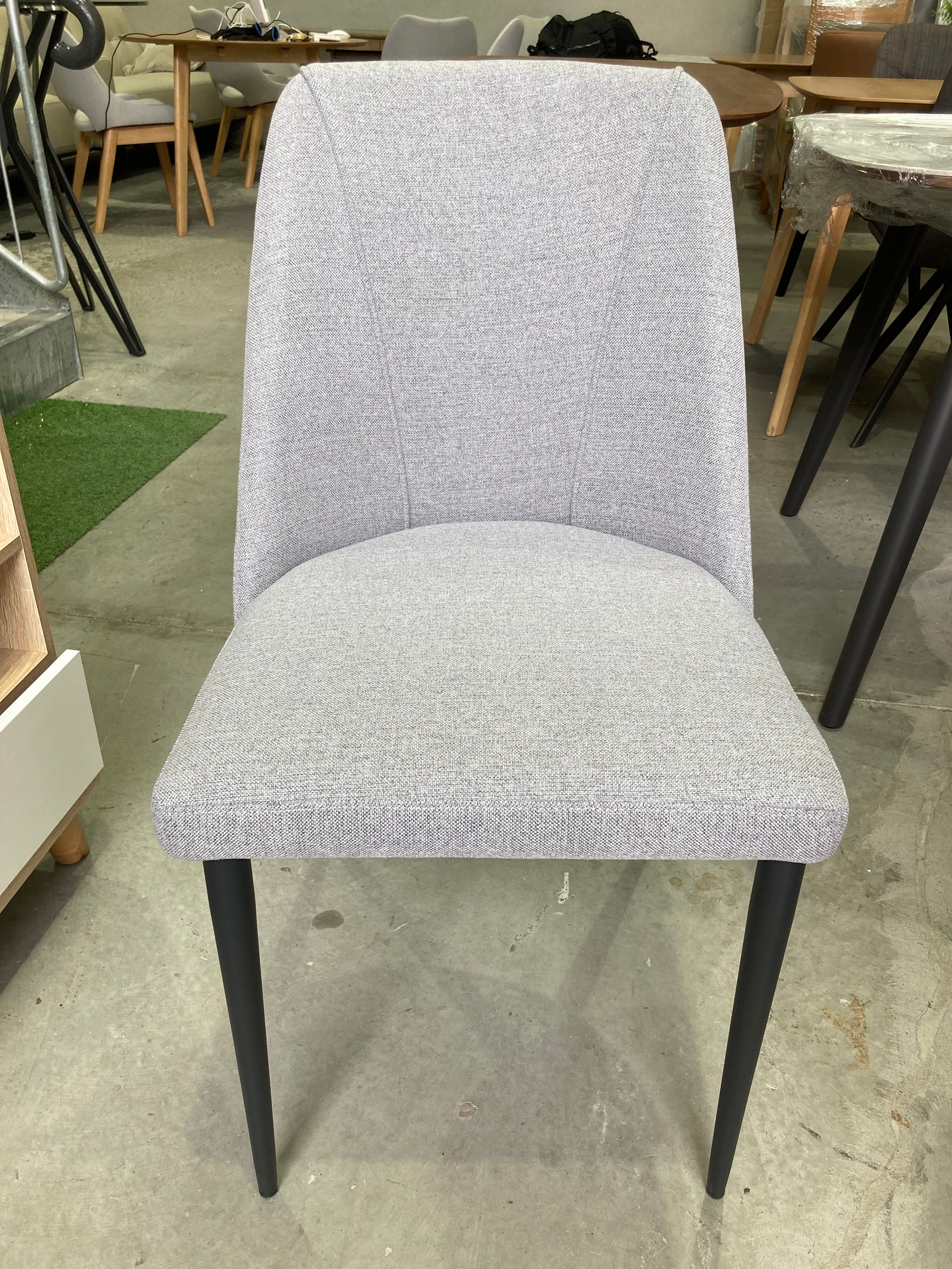 ASSA Light Grey Fabric Dining Chairs