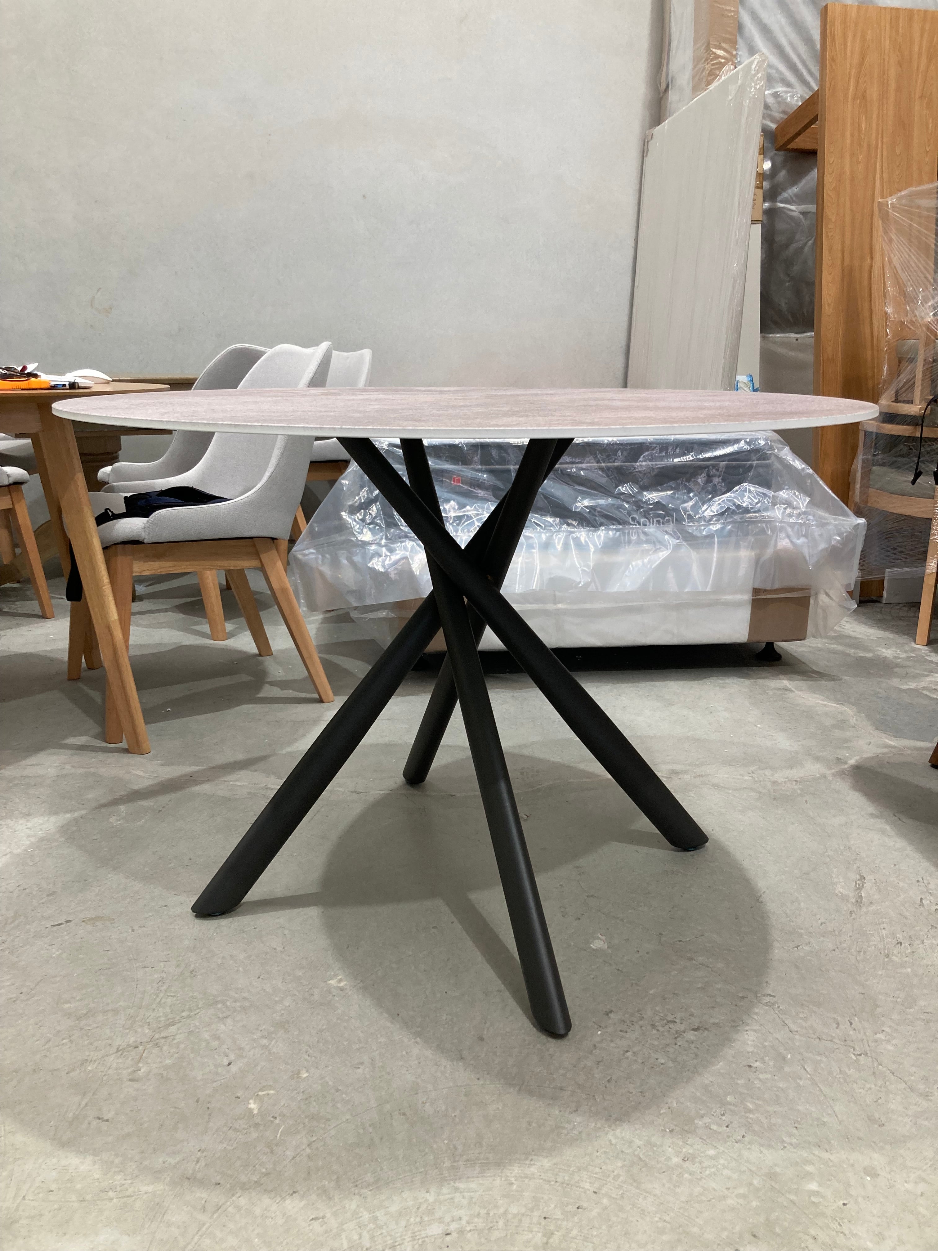 ASSA Ceramic Top Round Dining Table