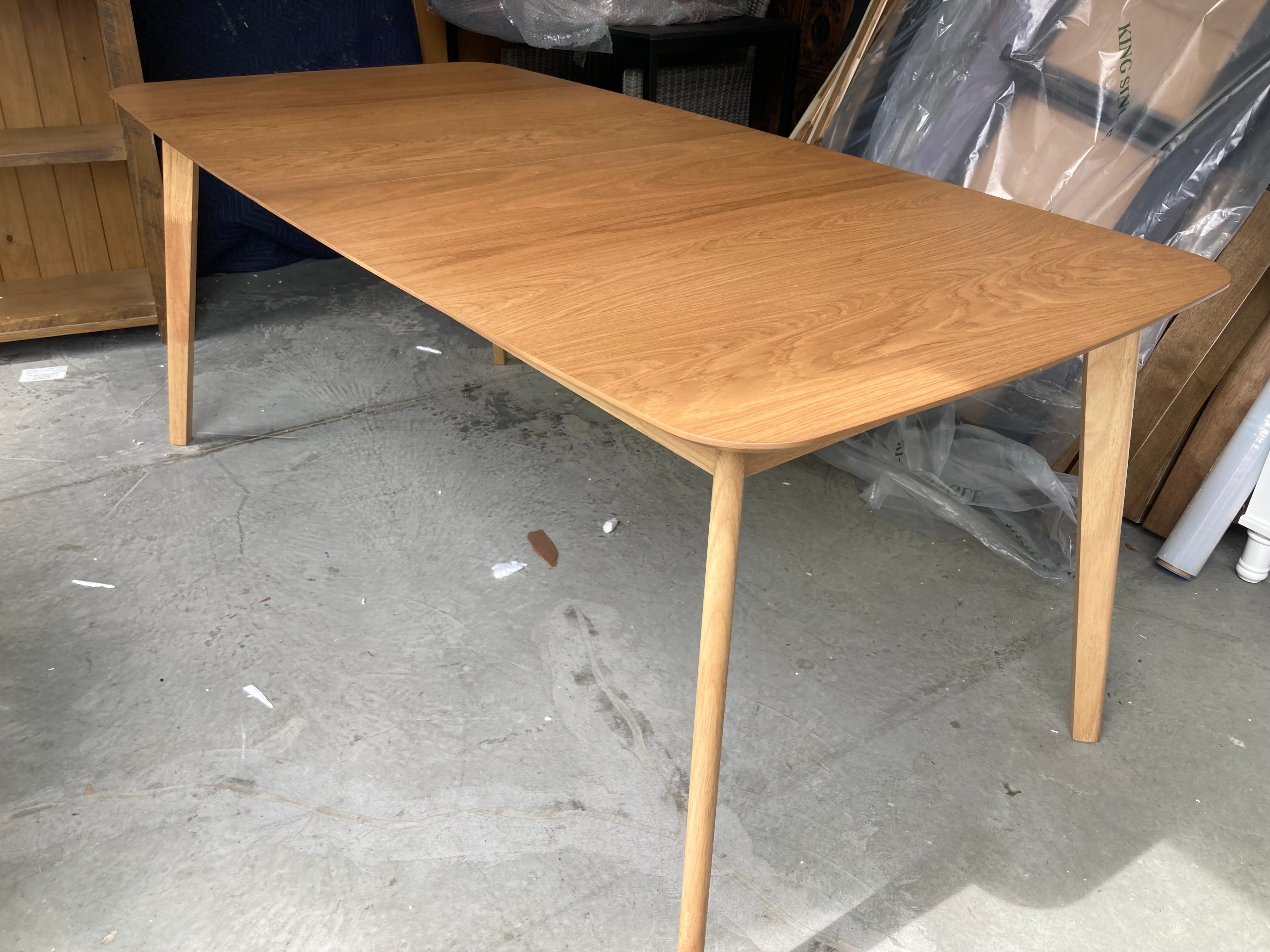 ASSA Light Timber Color Extension Dining Table