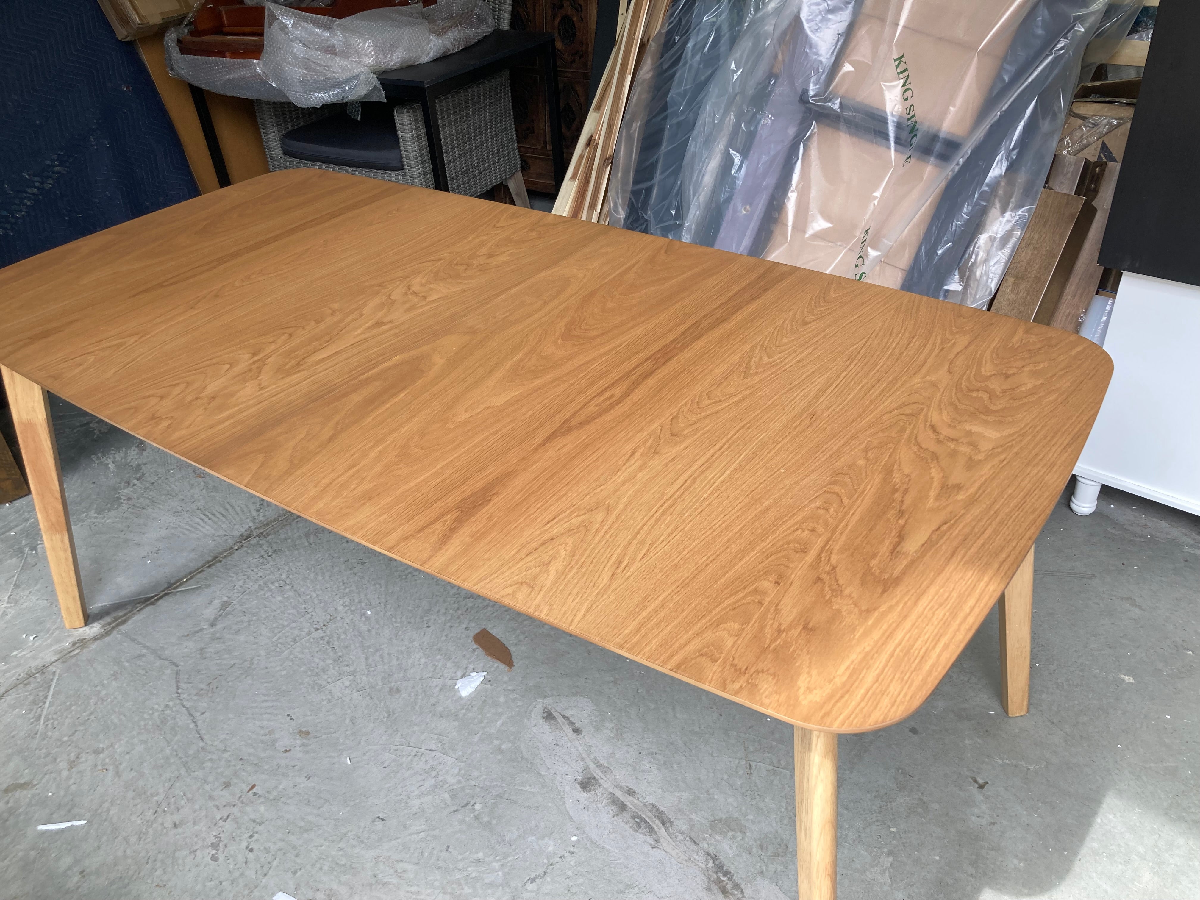 ASSA Light Timber Color Extension Dining Table