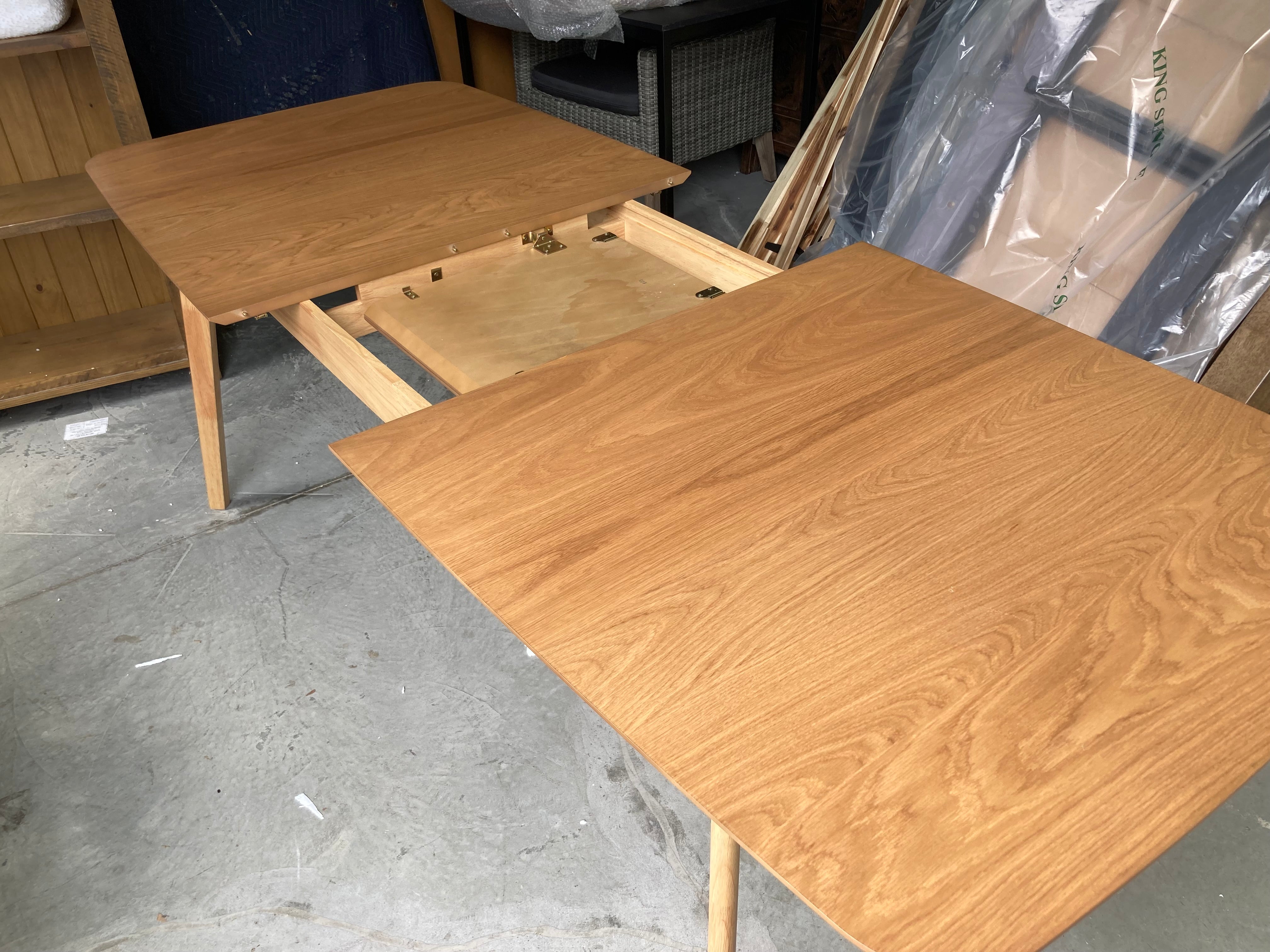 ASSA Light Timber Color Extension Dining Table