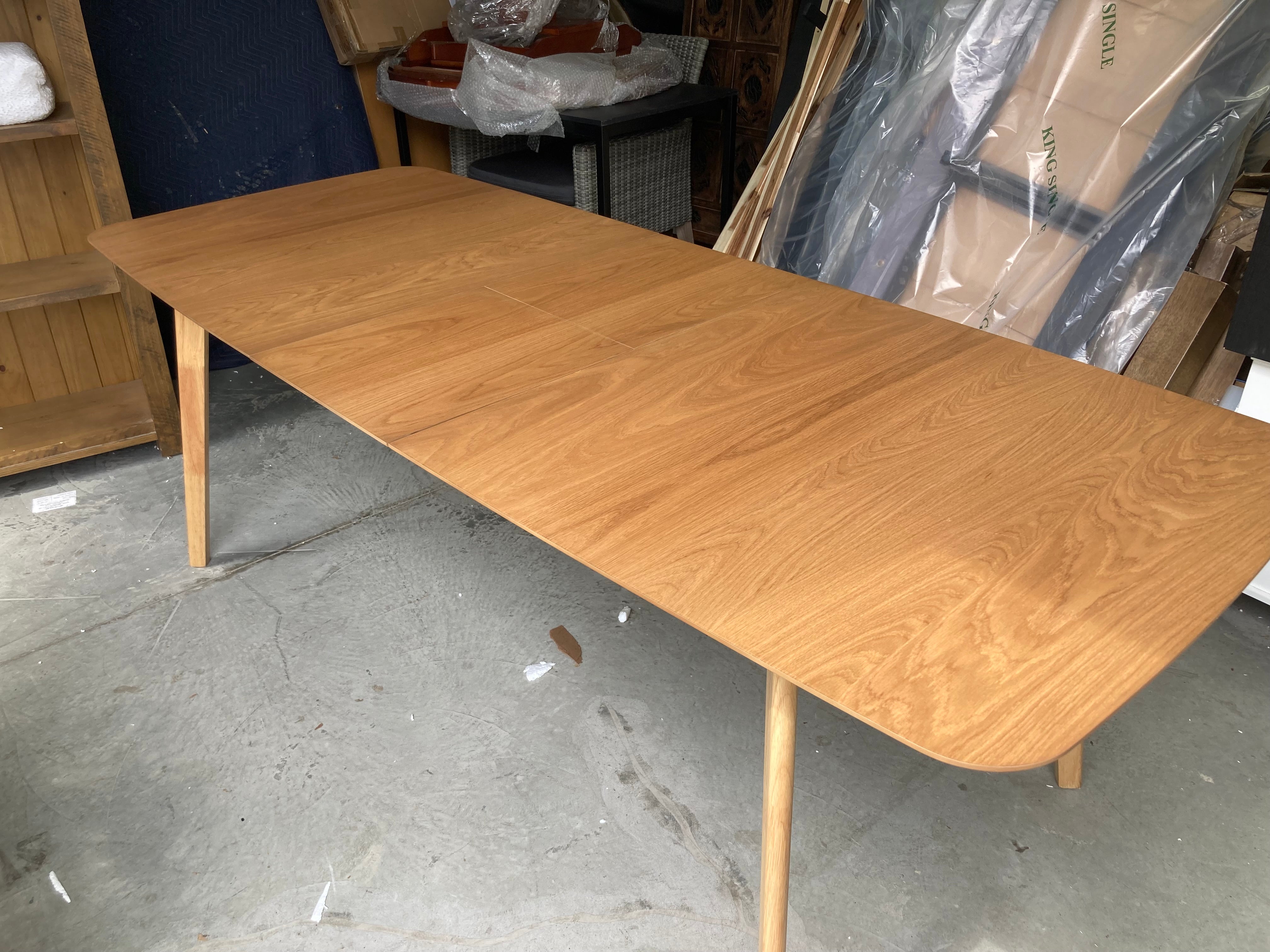 ASSA Light Timber Color Extension Dining Table