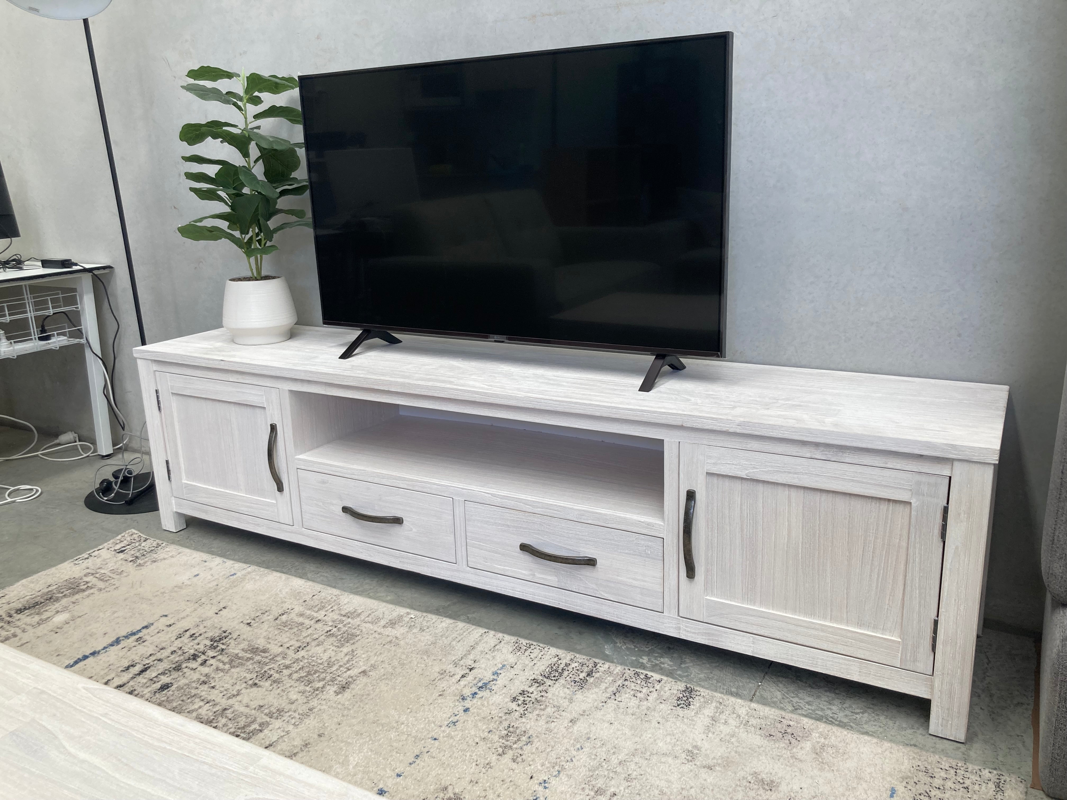 ASSA Whitewashed TV Unit