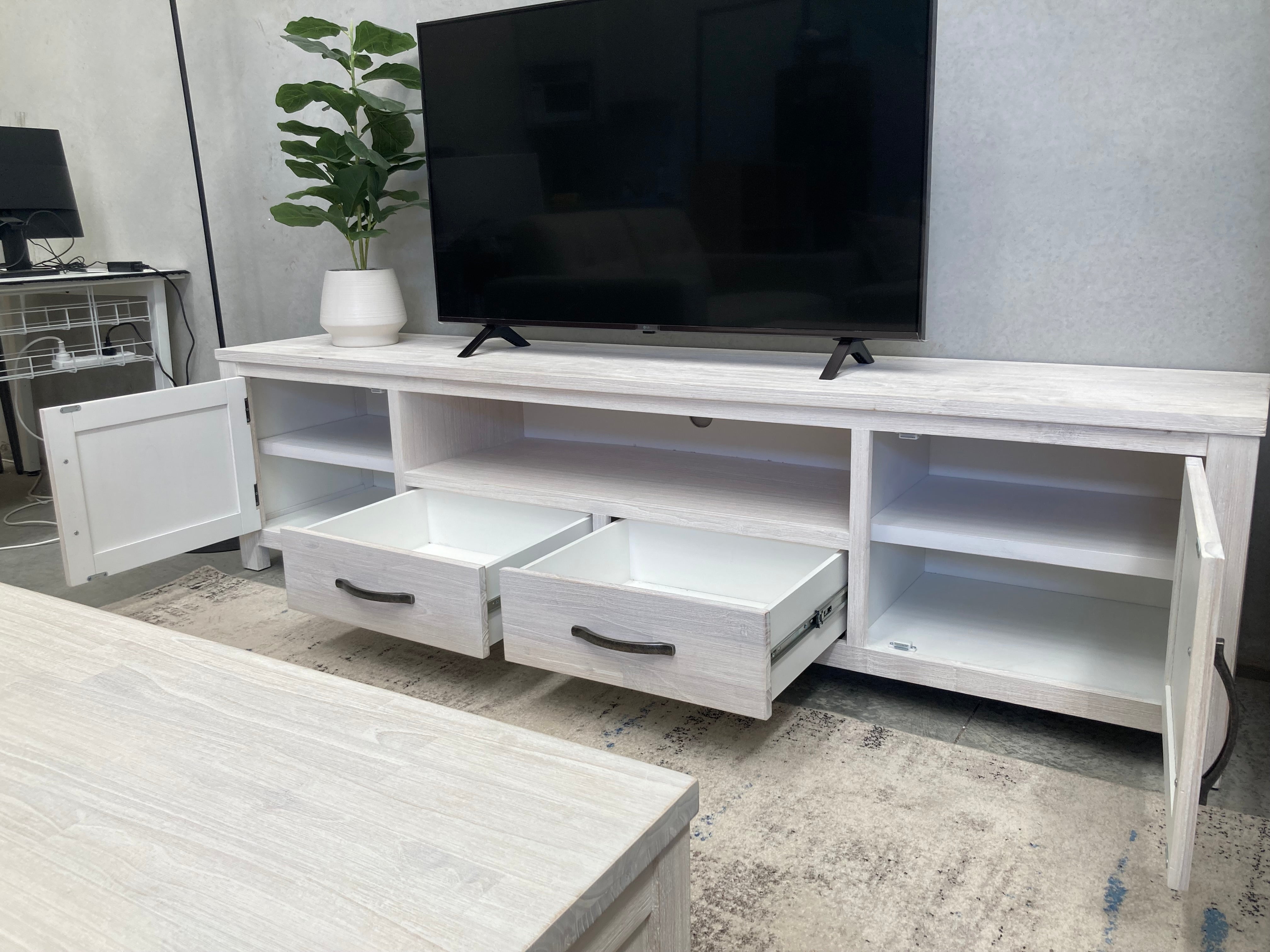 ASSA Whitewashed TV Unit