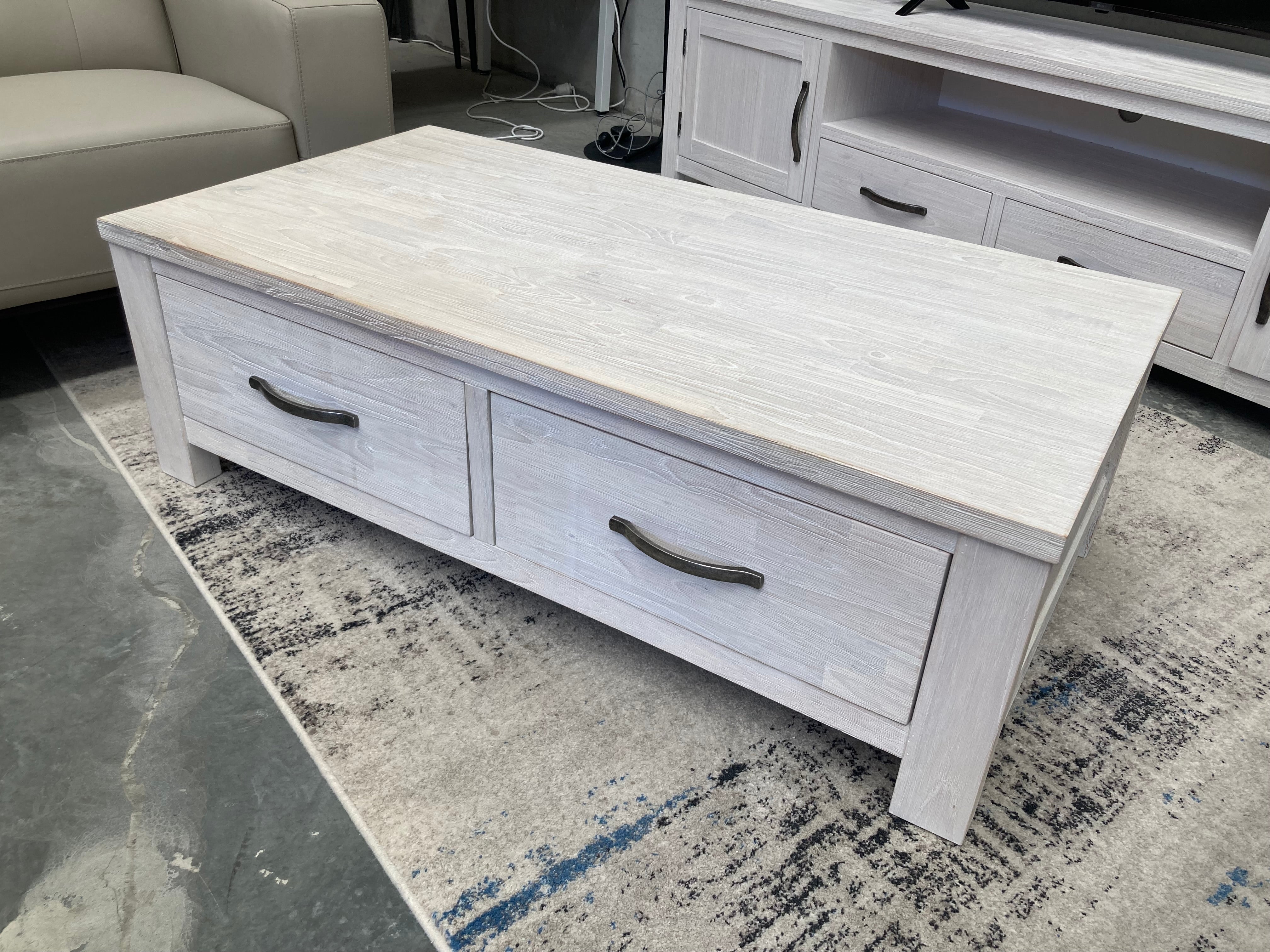 ASSA Whitewashed Timber Coffee Table