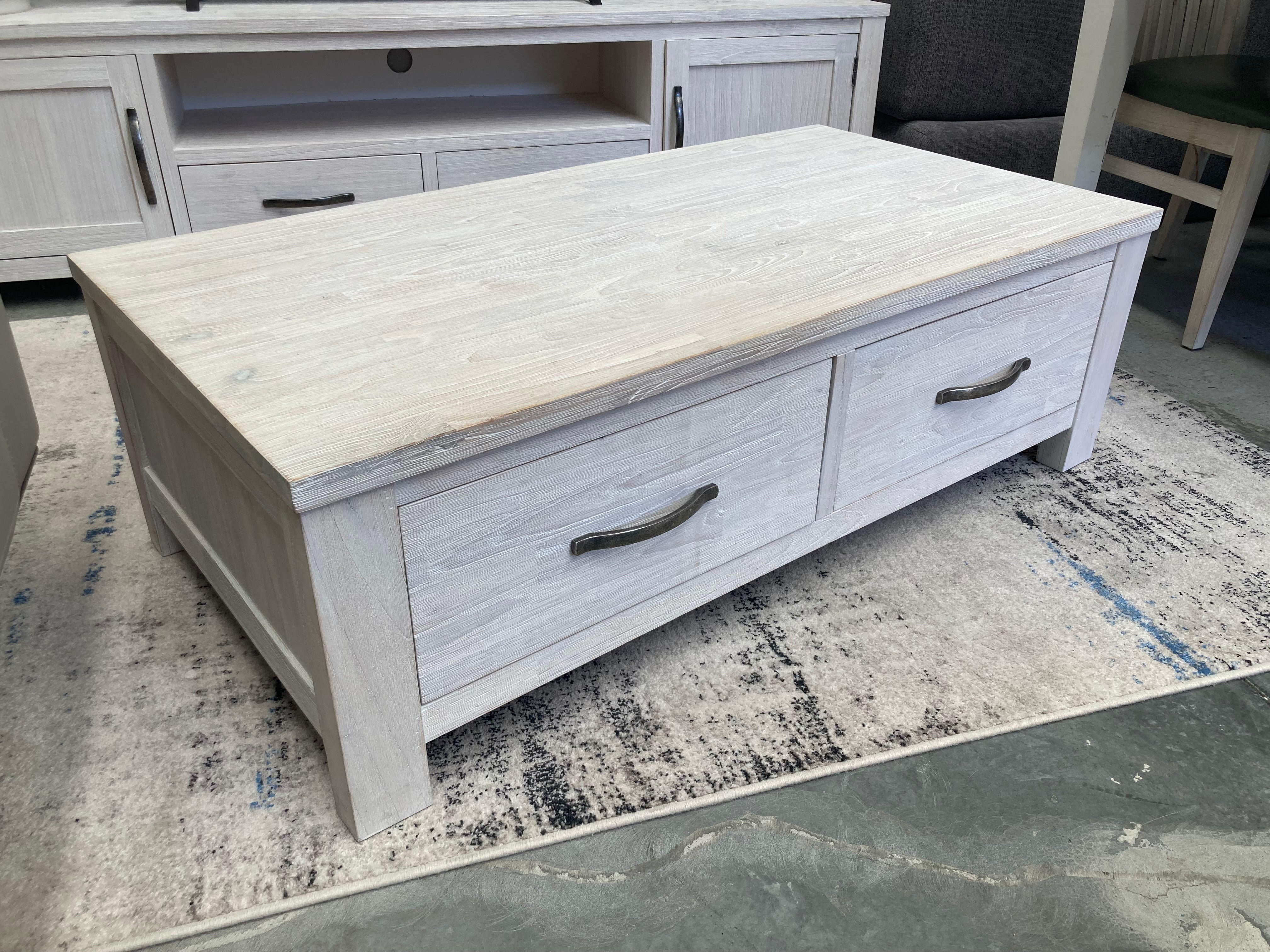 ASSA Whitewashed Timber Coffee Table