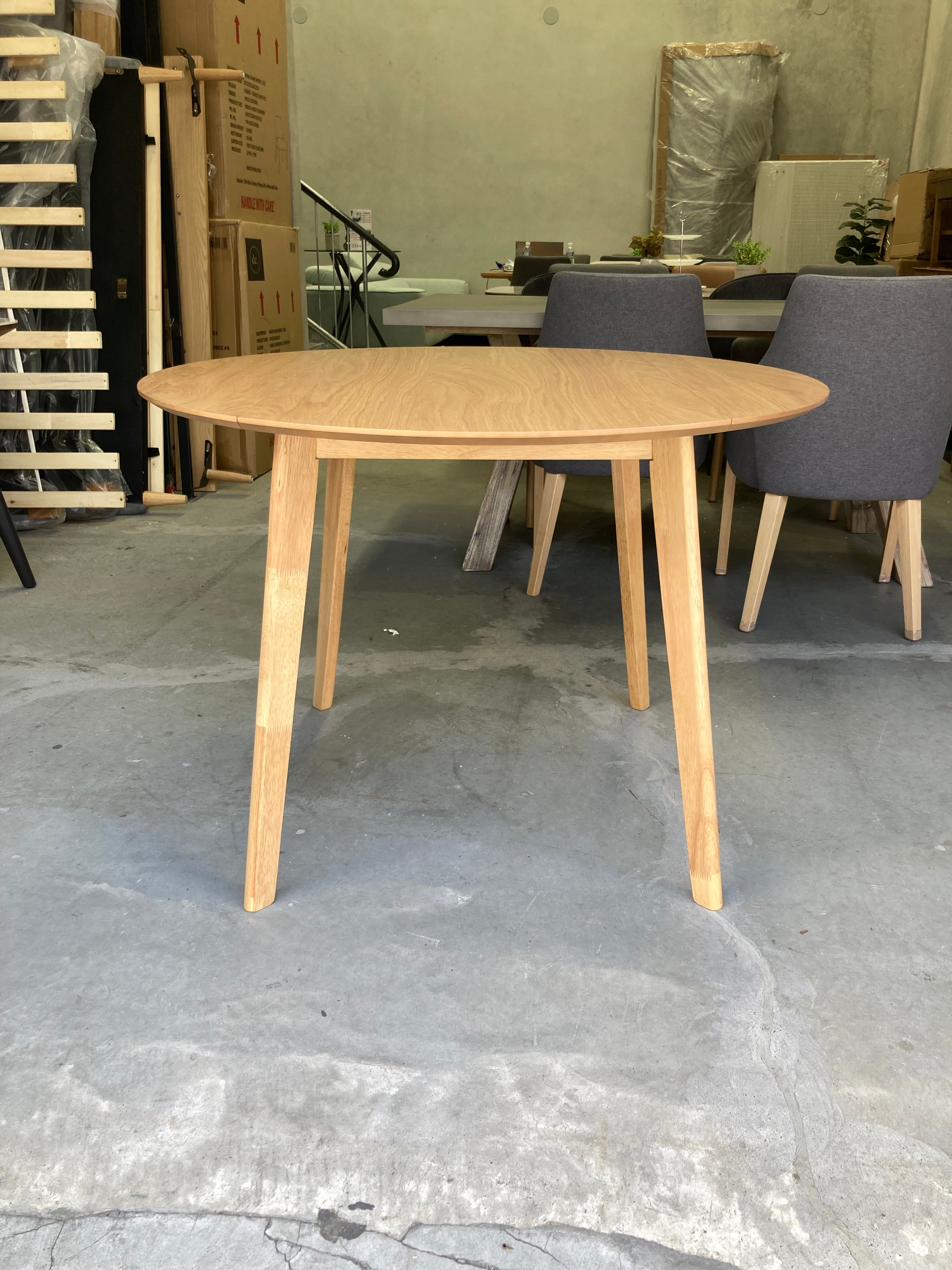 ASSA Light Timber Color Round Dining Table