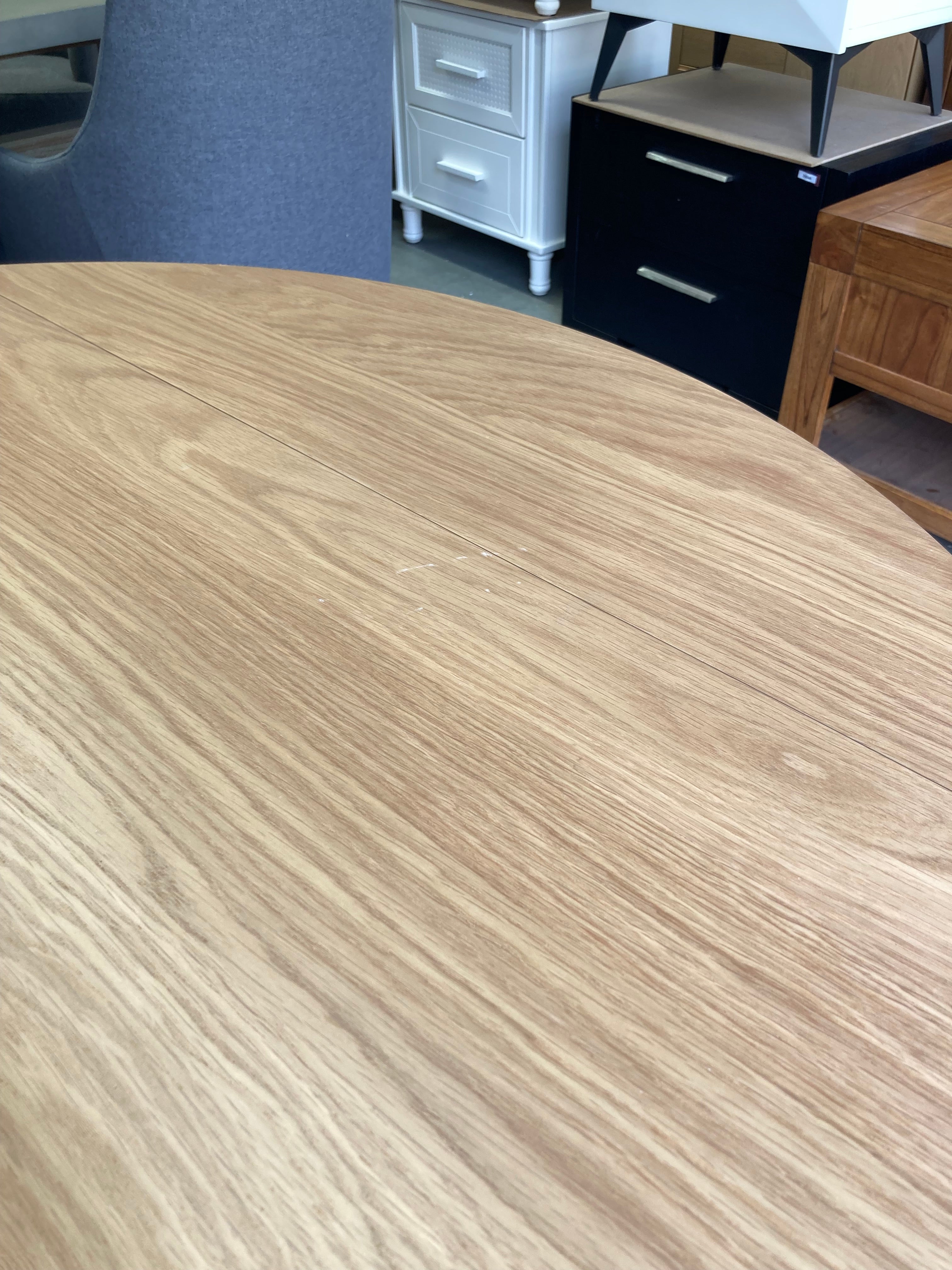 ASSA Light Timber Color Round Dining Table