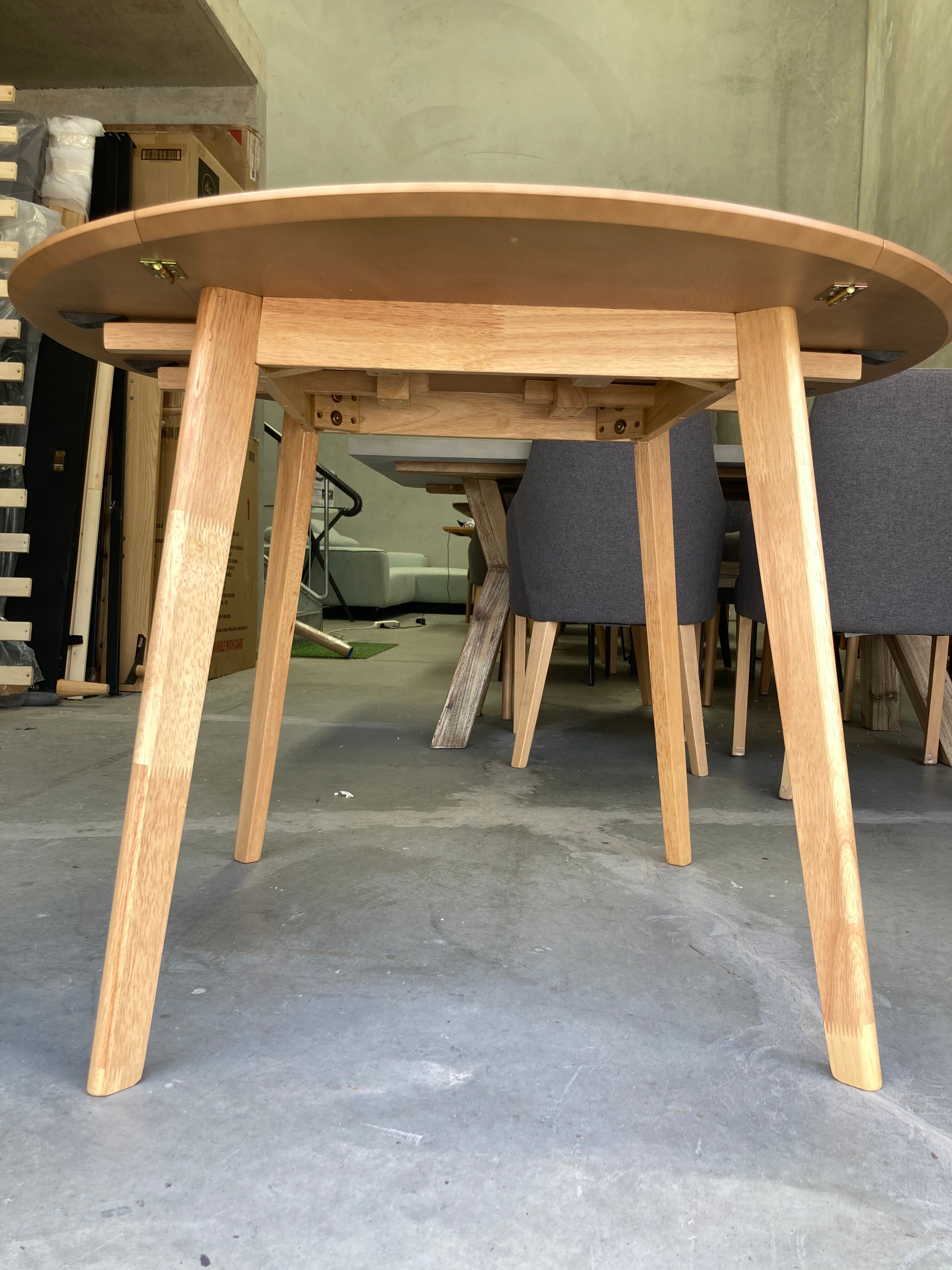 ASSA Light Timber Color Round Dining Table