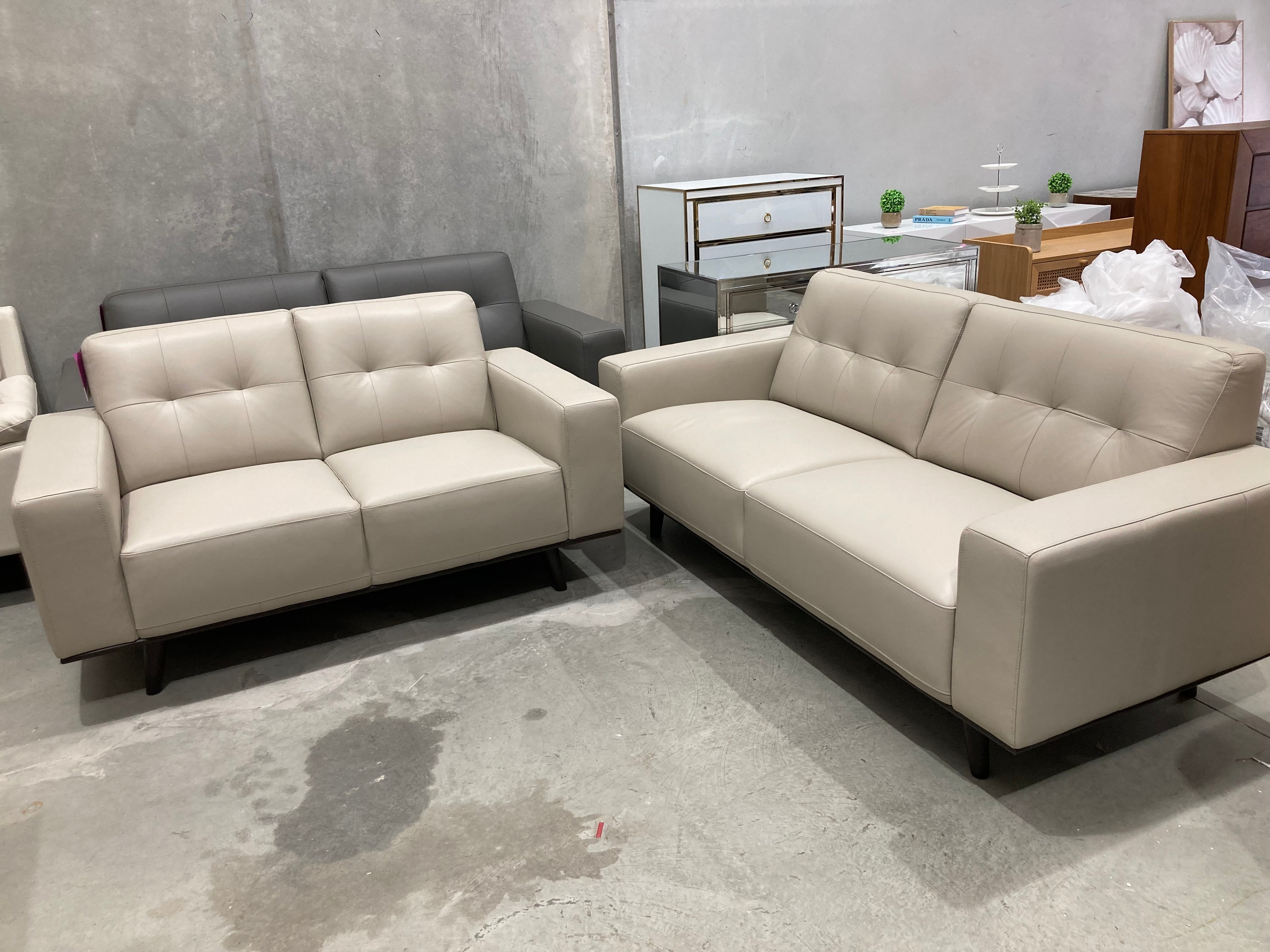 Signature Full Leather 2.5 + 2 Seater Sofa Set