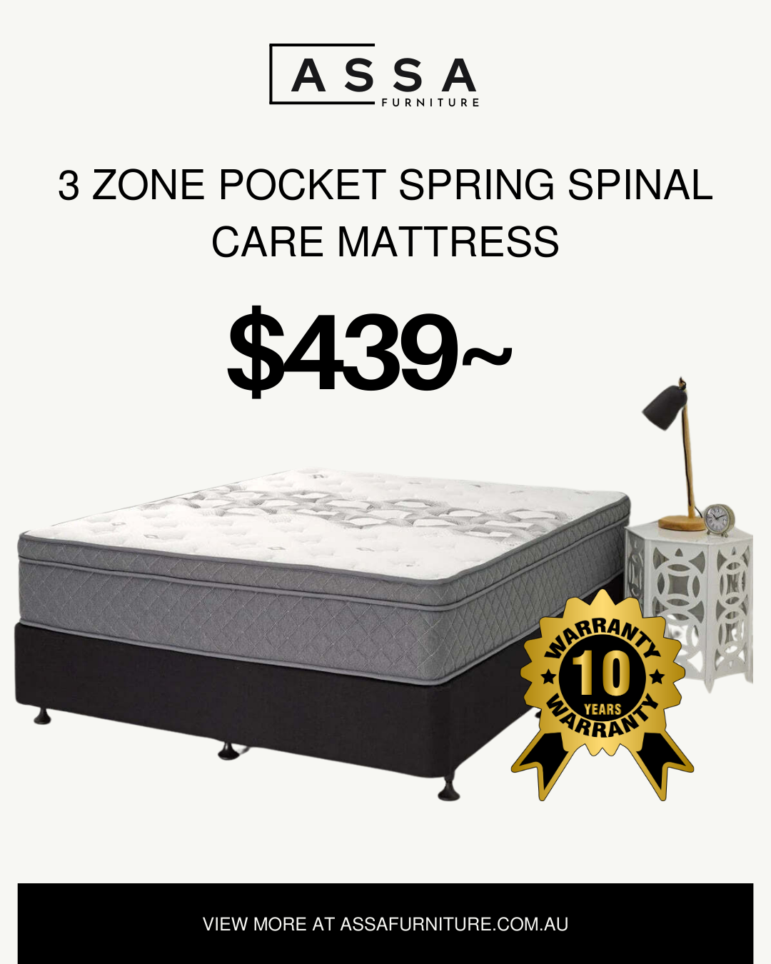 Spinal Care 3-Zone Pocket Spring Mattress