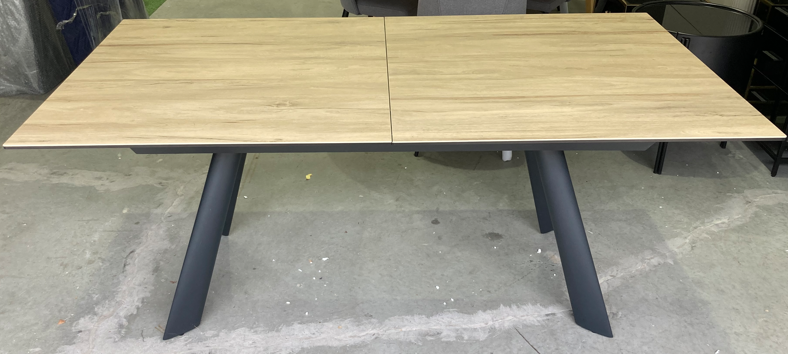 ASSA Timber Style Ceramic Top Extension Dining Table