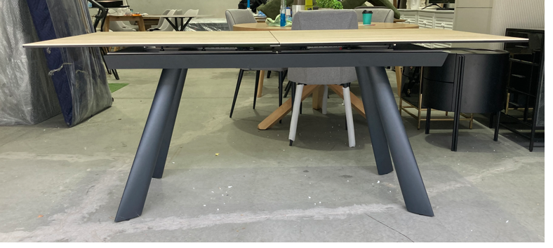 ASSA Timber Style Ceramic Top Extension Dining Table