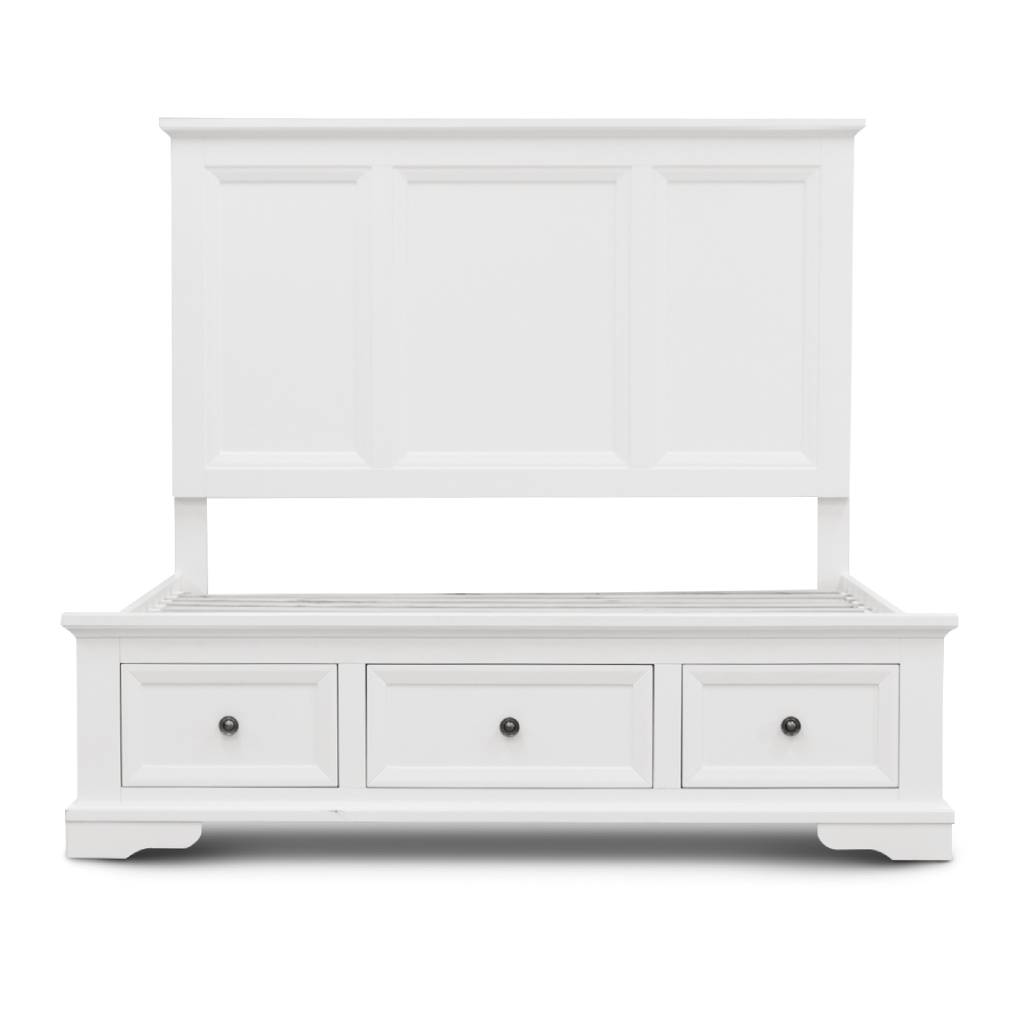 Pure Essence White Bed Frames with Drawers