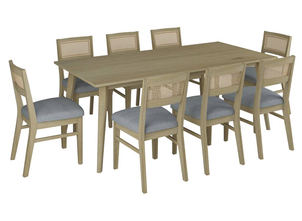 Tranquility Dining Table - Brushed Smoke