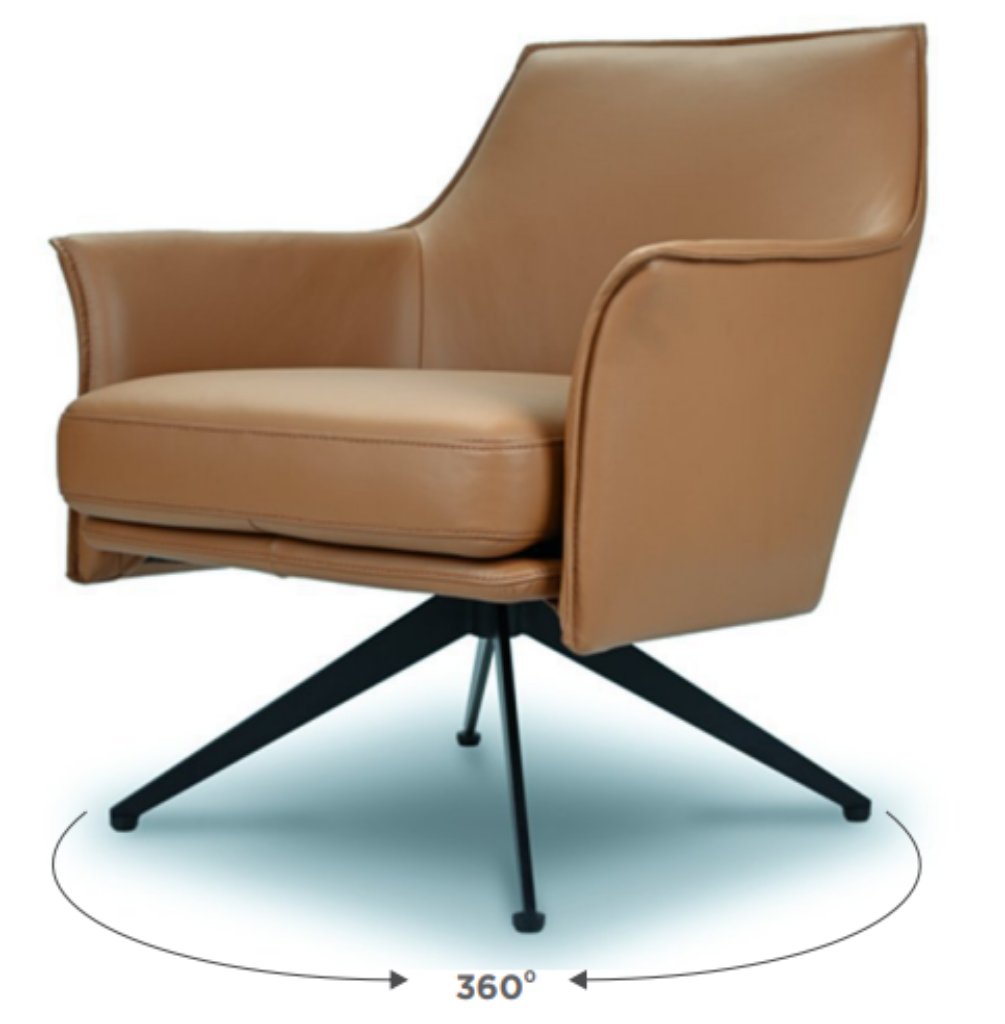 Levant Leather Swivel Chair