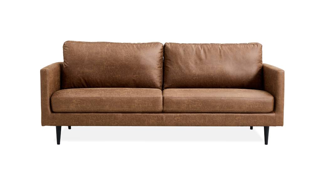 Metro 3 Seater Fabric Sofa - Saddle