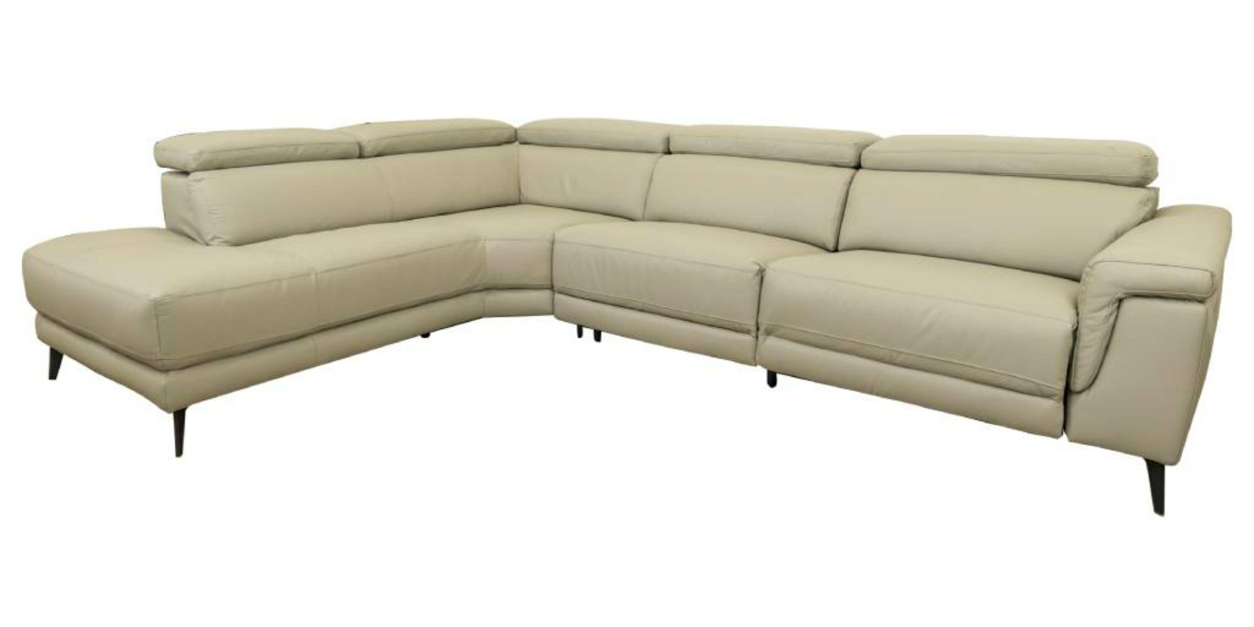 Royce Leather 2 Seater with ER LHF Chaise Lounge