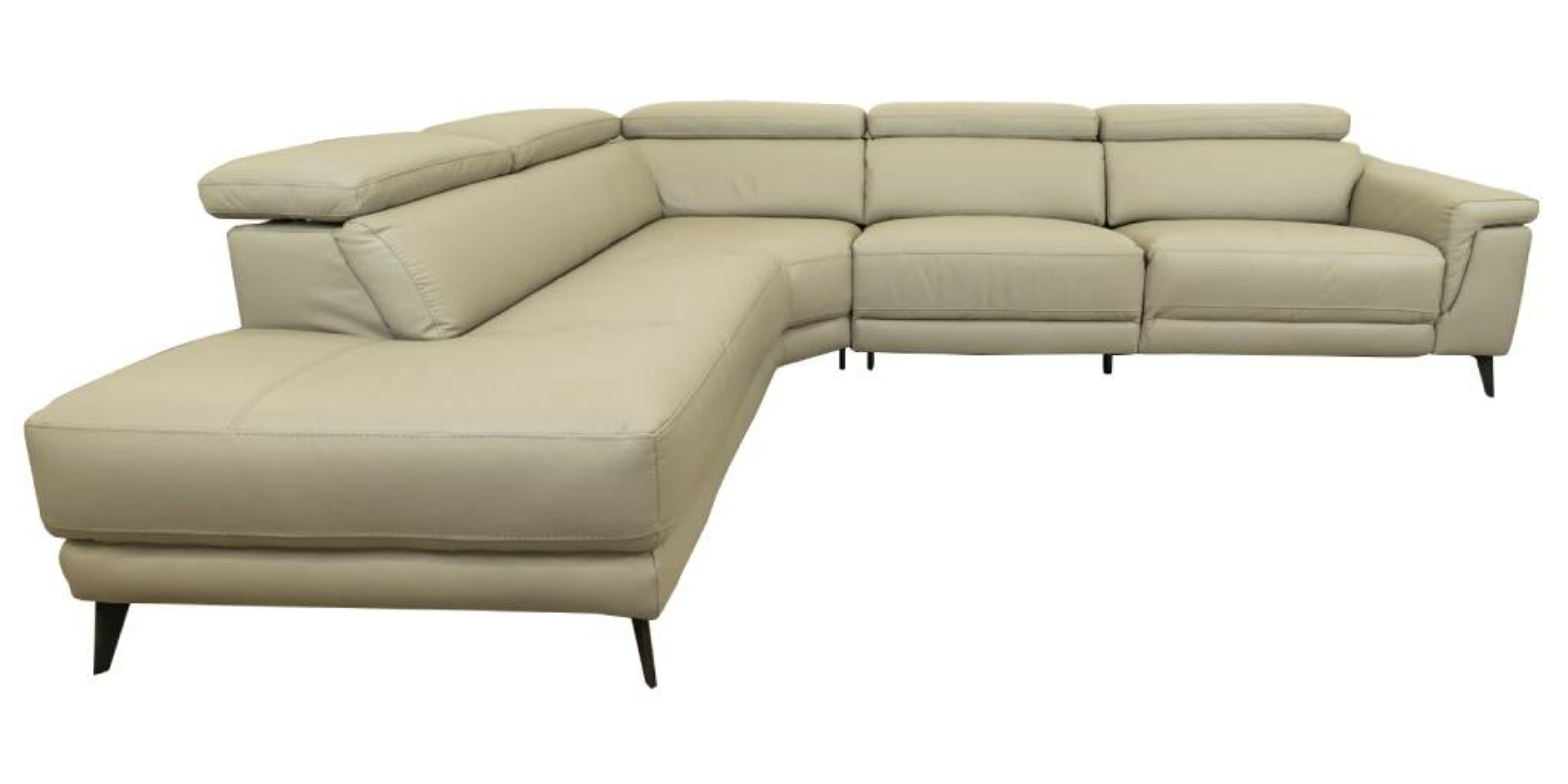 Royce Leather 2 Seater with ER LHF Chaise Lounge