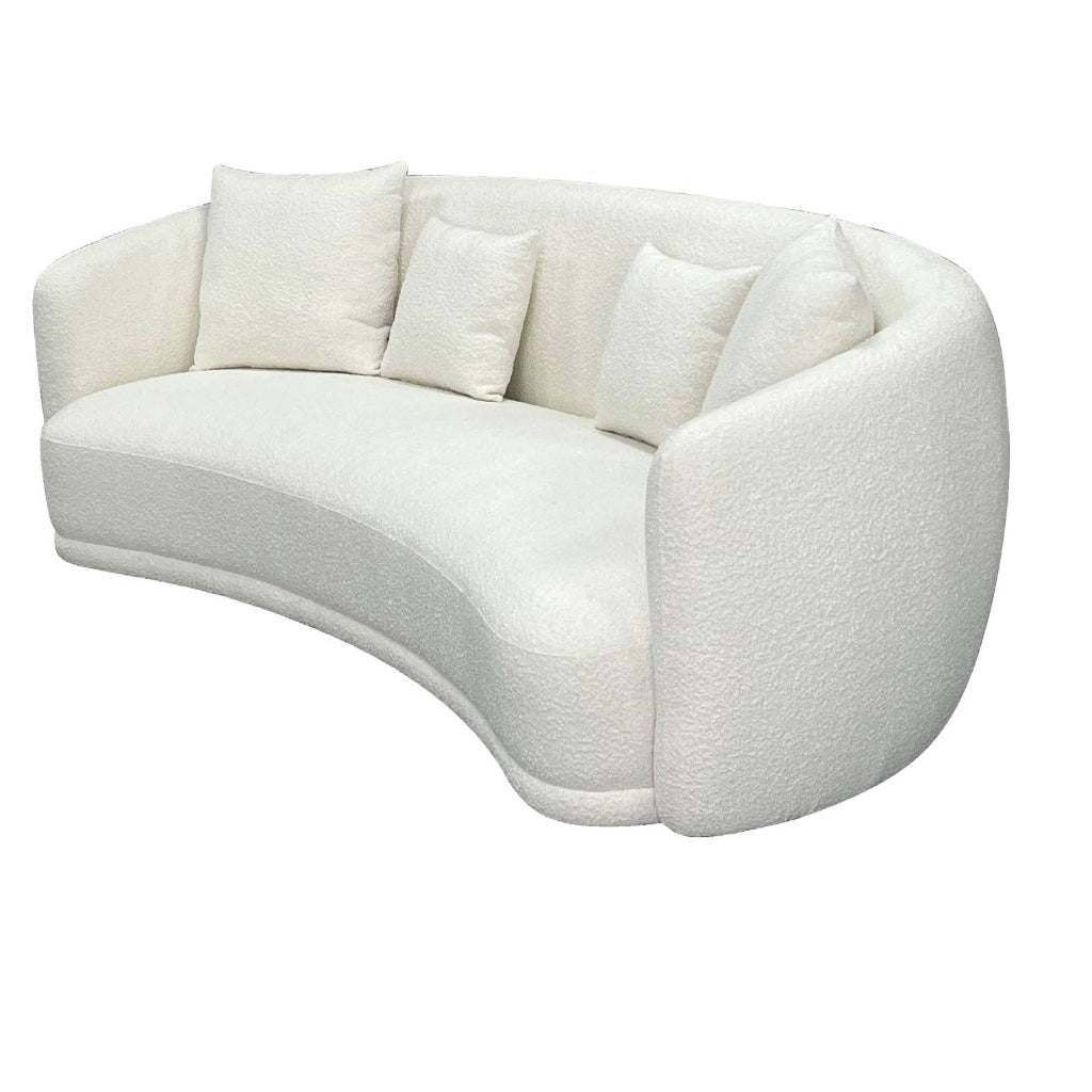 Verre Fabric 2.5 Seater Sofa - White