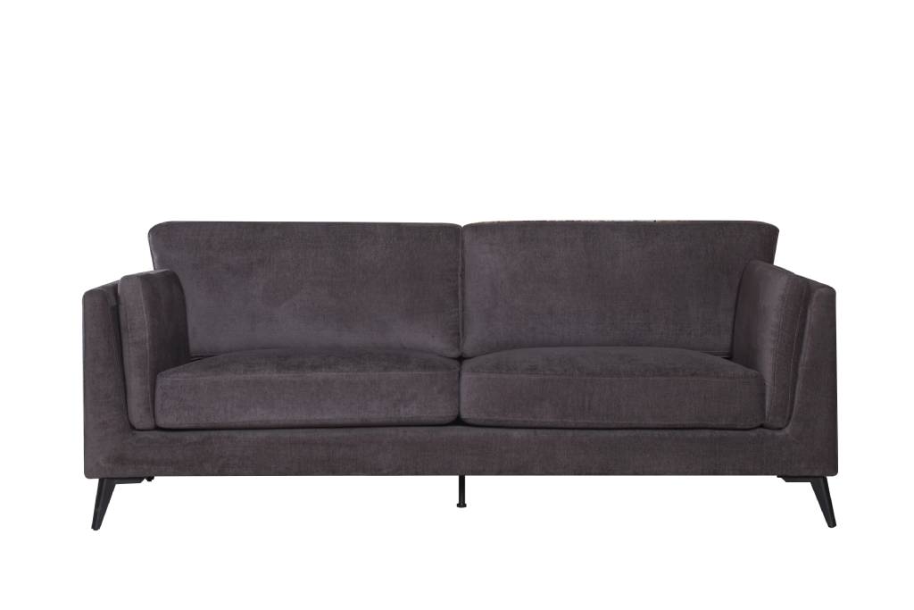 Avalon 3 Seater Fabric Sofa - Charcoal