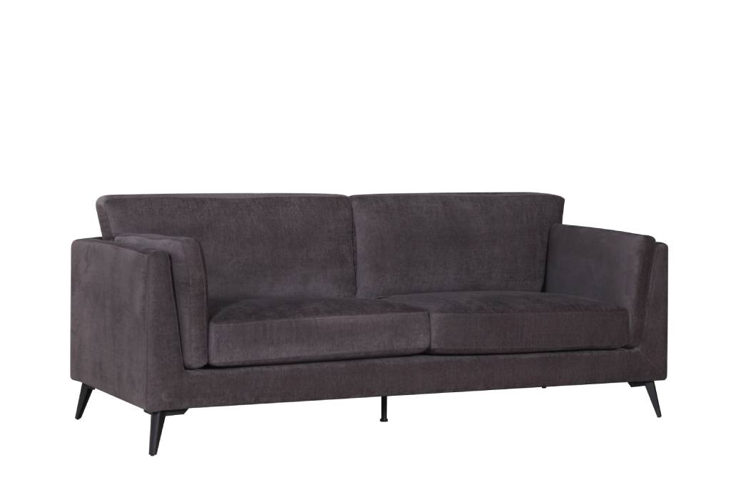 Avalon 3 Seater Fabric Sofa - Charcoal