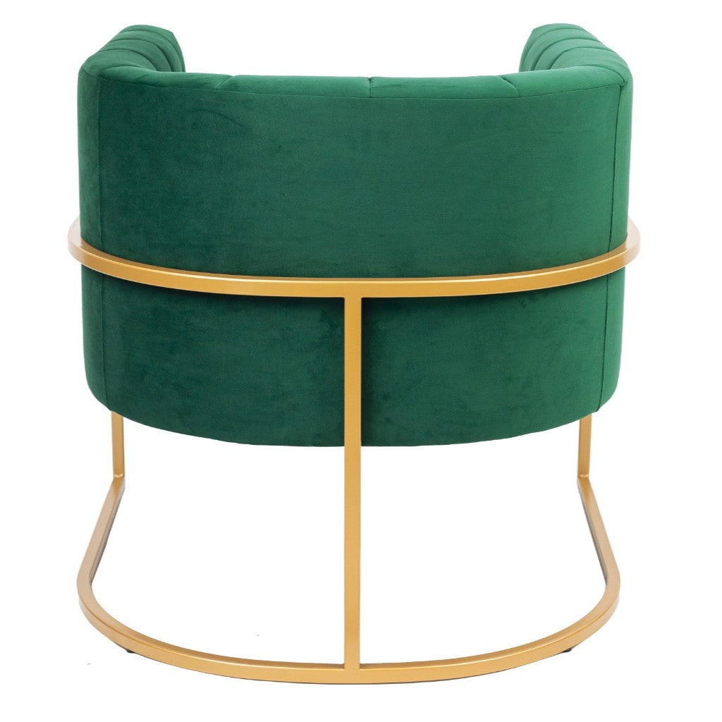 Ella Fabric Arm Chair - Green