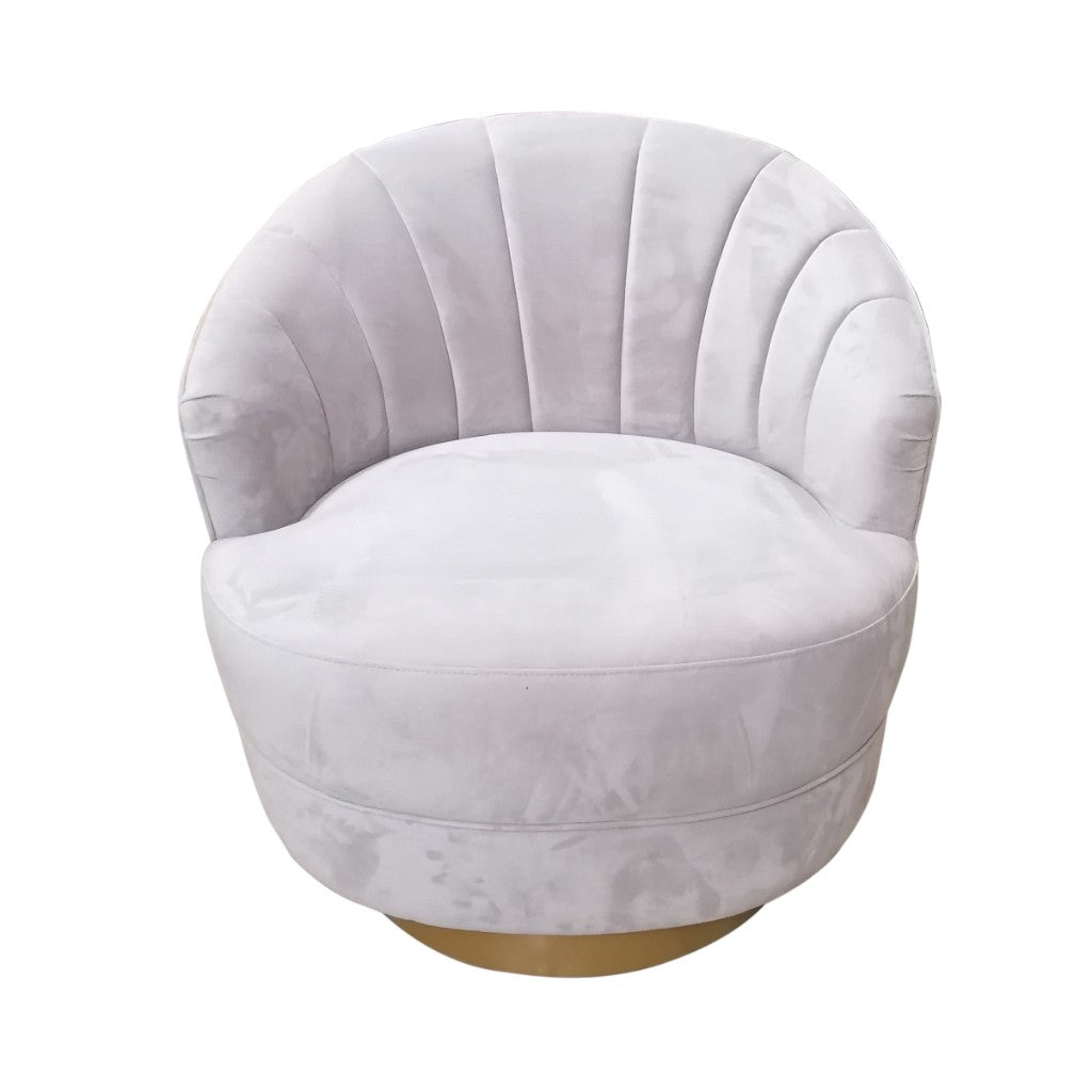 Bolle Fabric Arm Chair - Pearl