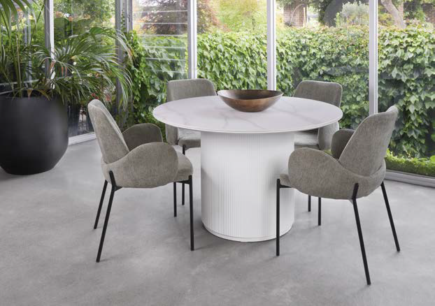 Bianco Round Dining Table