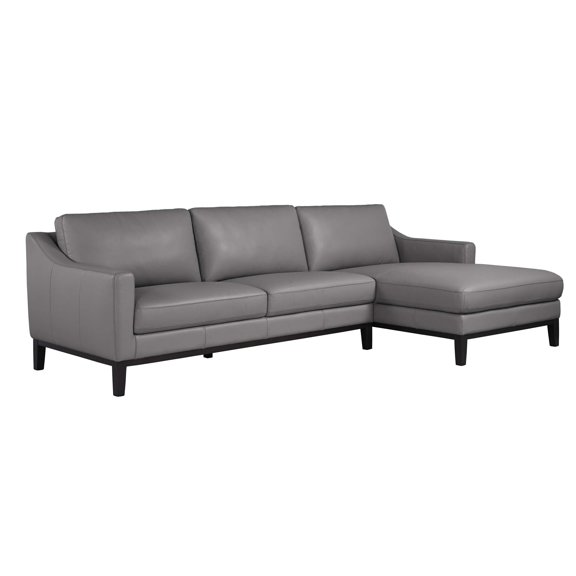 Retia Leather Lounge Right Chaise Sofa